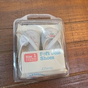 Baby Shoes Size 1 White Lace Cherry Detail Baby Booties Crib Shoes White Shoes